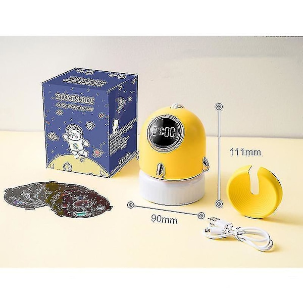 Portable Clock Star Projector Light Led Projector Night Light Usb Ambient Light