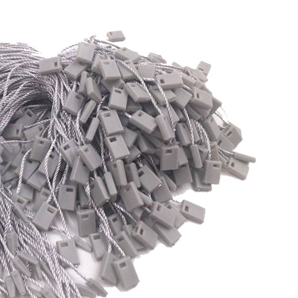 100pcs Nylon String Hang Tag Fasteners Grey 1000pcs