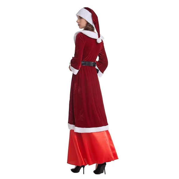 Santa Costume Set Christmas Men And Women Christmas Couple Santa Claus Suit girl L