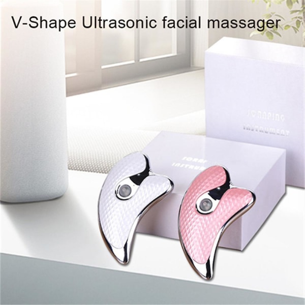 Gua Sha Scraper Facial Massager Face Lifting Tightening Massage Plate Beauty Equipment Pink