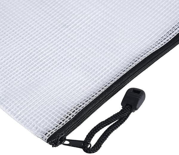 10 stk. A4 Dokumentmappe Vanntett Mesh Glidelåsposer Glidelåsmapper