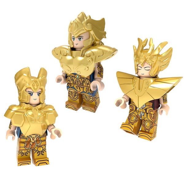 12 Pack Saint Seiya Minifigure Set Mini Action Figure Toys Kids Toy For Birthday Party Xmas Gift