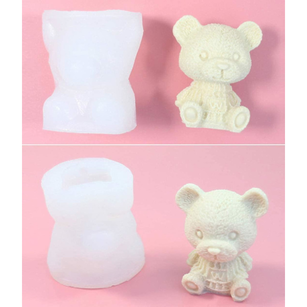 Teddy Bear Ice Mold 2pcs