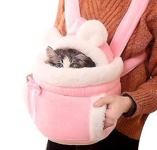 Cat Pet Portable Outing Backpack pink L