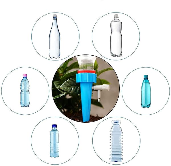 Self Watering Spikes 12pack Slow Release Control Valve Switch Automatic Watering Devicesadjustable Plant Watering Devices For Outdoor And Vacation Pla