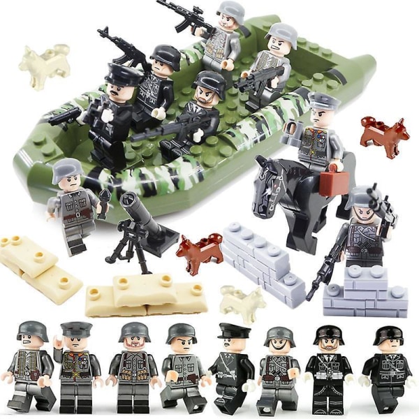 Military Building Blocks Set Small Particles Assembled Building Blocks Minifigure Boy Children's Toys
