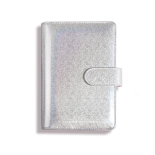 A5 Binder With Stars And Dots - Silver (no Inside)