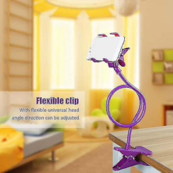 Lazy Mobile Phone Holder Flexible Arm Clip Desktop Cell Phone Bracket Desk Phone Clip Holder