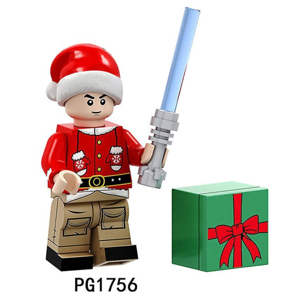 8pcs Christmas Puzzle Assembled Building Block Minifigure Toys