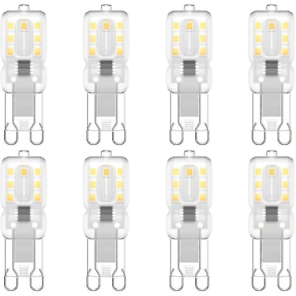 G9 Led Light Bulb, G9 Led 220v Natural White 4000k 3w Halogen Equivalent 30w Halogen Light 8-pack [energy Class E]