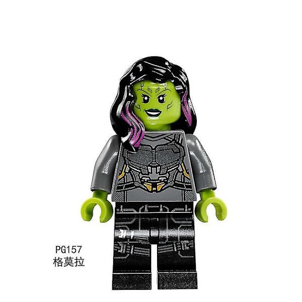 8pcs Superhero Raccoon Yongdu Star Star Nebula Small Tree Man Children Assembled Puzzle Building Block Minifigure Toy