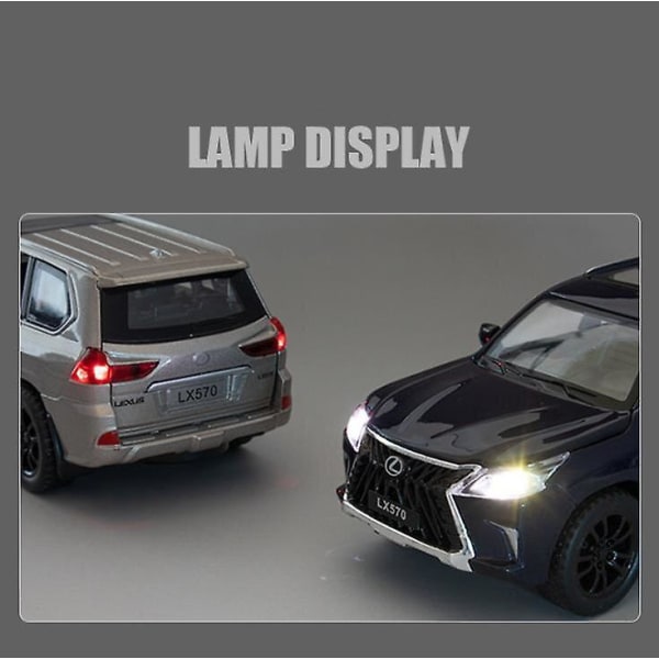1:32 Toy Car Excellent Quality Lx570 Suv Metal Car Toy Alloy Car black
