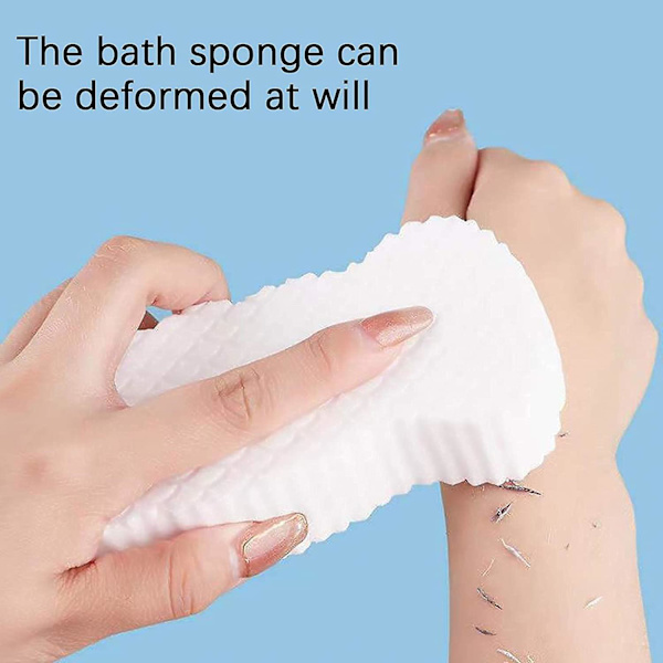 Super Soft Exfoliating Bath Sponge, 3d Baby Bath Sponge, Dead Skin Massager Cleaning Shower Sponge Pink