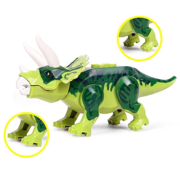 Jurassic Dinosaur Building Blocks 8pcs Tyrannosaurus, Nitrox, Styx, Children's Assembling Toy