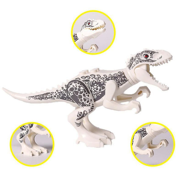 8pcs Dinosaur Building Blocks Pterosaur Triceratops Tyrannosaurus Rex Children Assembled Building Blocks