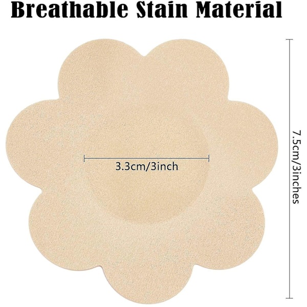 30 Pieces Nipple Cover Plum Shaped Disposable Breast Covers Self-adhesive Petal Bra Pasties
