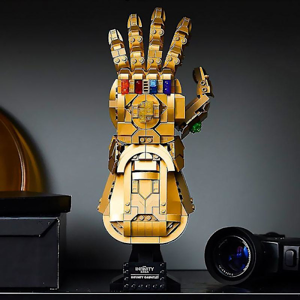 Ny 589 stk Thanos Infinity Handske Gauntlet Infinity Stone Kompatibel 76191 Endgame Gauntlet Handske DIY Legetøj Til Børn Julegave Uden Æske Uden Æske