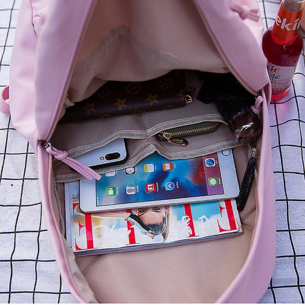 Large Girls School Bags For Teenagers Backpacks Nylon Waterproof Teen Student Book Bag Big College Leisure Schoobag Blue