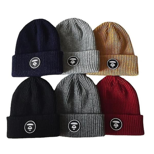 Varm Vinter Unisex Strikket Hue 3 Navy