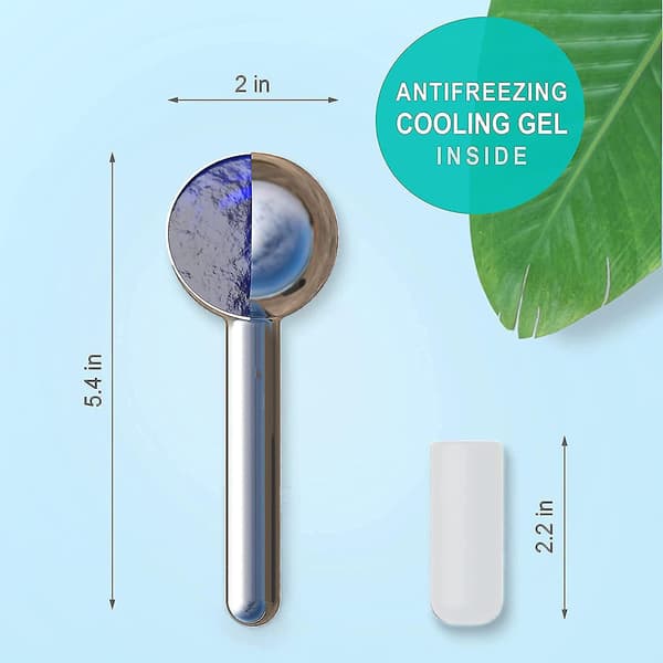 Ice Globes For Facials | Unbreakable Steel Massage Rollers For Face Neck