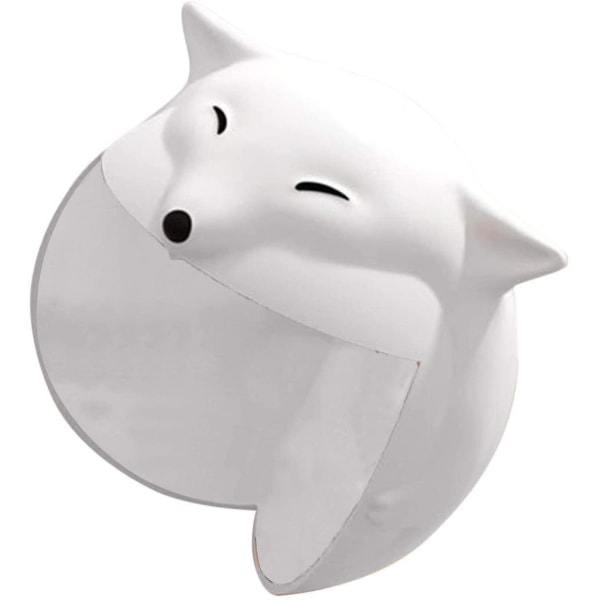 Cartoon Animal Shape Silicone Table Corner Protector Anti-Collision Corner, White Fox