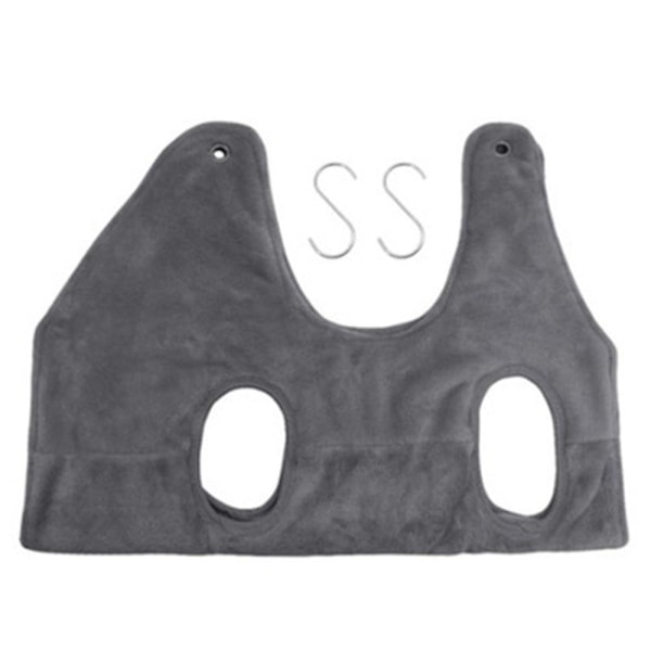 Pet Grooming Hammock Helper Assistant Multifunctional Dry Towel Cat Dog Restraint Bag grey L
