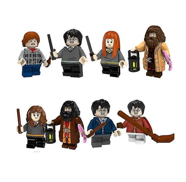 8pcs Harry Potter Building Blocks Assembled toy