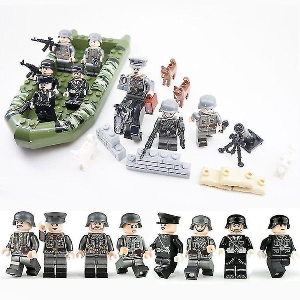 Military Building Blocks Set Small Particles Assembled Building Blocks Minifigure Boy Children's Toys