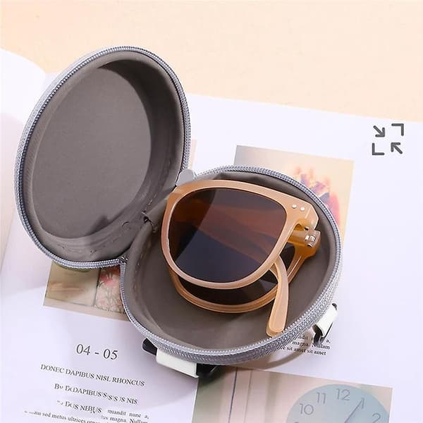 Premium Sense Sammenleggbare UV-solbriller for kvinner Brown
