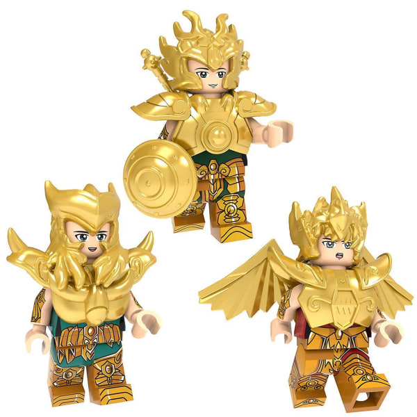 12 Pack Saint Seiya Minifigure Set Mini Action Figure Toys Kids Toy For Birthday Party Xmas Gift