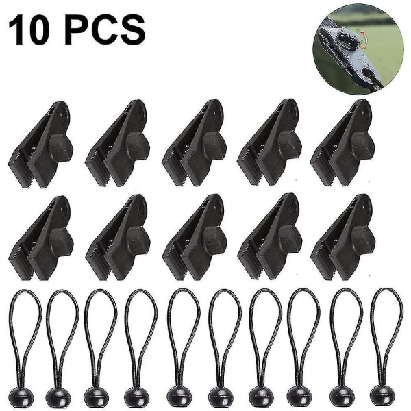 10pack Heavy Duty Reusable Tarp Clips - Use With Canopy Tent