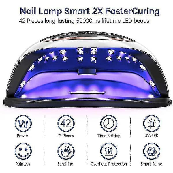 168w Uv Led Lamp For Nail Drying Nail Art Lamp With Memory Function Lcd Display