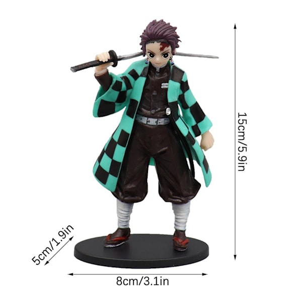 Demon Slayer Figure A Set Of 6 Version Action Figure Doll Toys 6.3 Inch Demon Slayer Figure