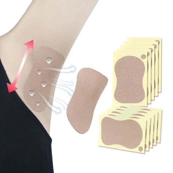 Underarms Antiperspirant Sticks Disposable Armpits Sweat Pads Towel Foot Deodorant Sweat Absorbent Pads 20pcs