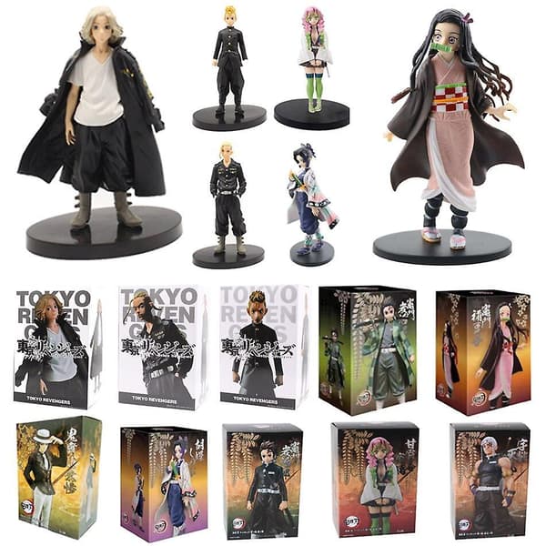 2022 Figurine Demon Slayer Figure Tokyo Revengers Action Fig Blue