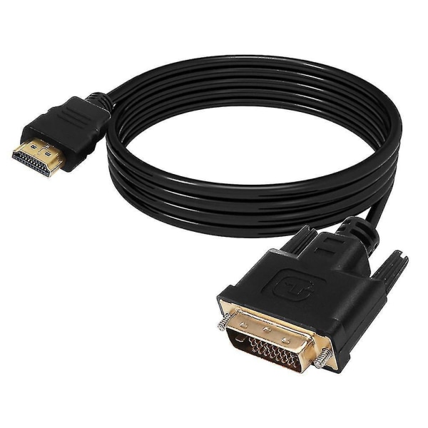 Doonjiey 1m Durable Gold Plated Dvi-d 24+1pin Male To Hdmi-compatible Digital Cable Lead