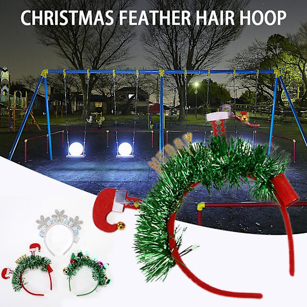 Christmas Themed Hair Hoop Glowing Princess Hairstyle Headband For Women Girls