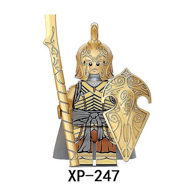 8pcs Magic Ring Ring King Building Block Noldor Elf Warrior Medieval Soldier Building Block Minifigure