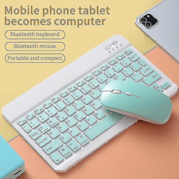 Qwert 10 Inch Wireless Bluetooth Keyboard Mouse Notebook Bluetooth Keyboard Notebook
