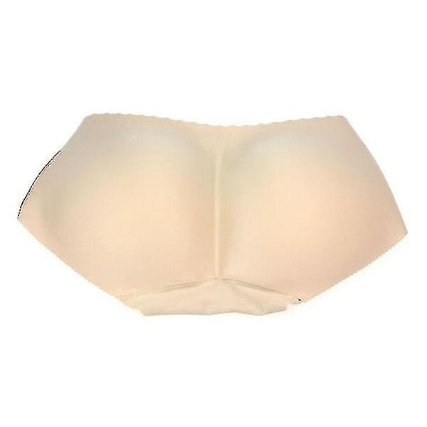 Women's Padded Seamless Butt Lady Hip Enhancer Shaper Underwear Black Hip Enhance Pants S Beige