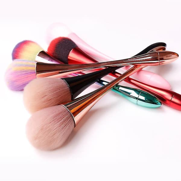 Støvbørste Blød Stor Mineralpudderbørste, Kabuki Makeupbørste Blød