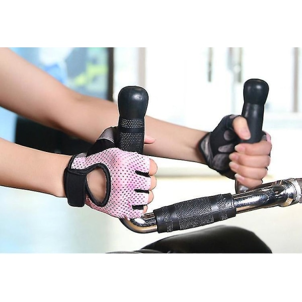 Women Fitness Gym Gloves Half Finger Weightlifting Gloves  Non-slip Gel Pad Bodybuilding Training Cycling