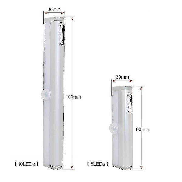 6/10- Wireless Led, Under Cabinet, Closet Light, Motion Sensor, Night Light 10 Led Warm White