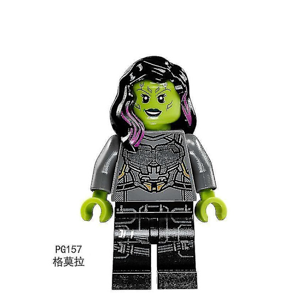 8pcs Superhero Raccoon Yongdu Star Star Nebula Small Tree Man Children Assembled Puzzle Building Block Minifigure Toy