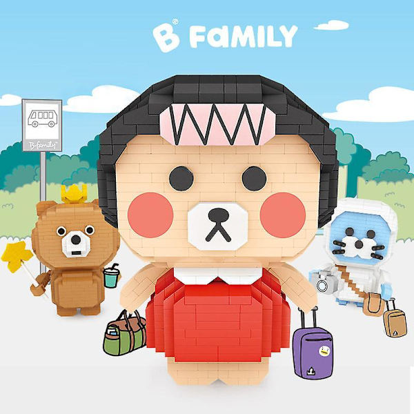 Diamond Building Blocks Doll Animal Creative Miniature Building Blocks Toys Boys And Girls Collection Gift-style 12