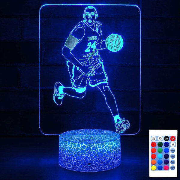 Kobe Bryant Night Light Basketball Gift Side Table Lamp Led Decor Light For Adult Or Kids As B