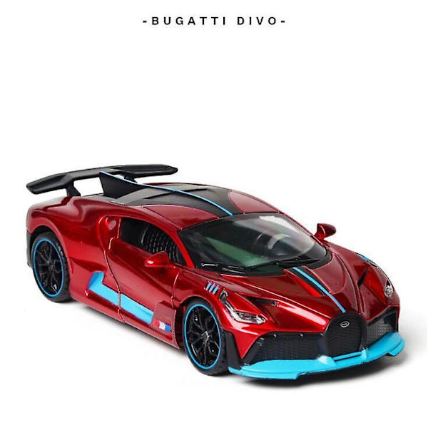 1:32 Leluauto Bugatti Divo Metallinen Lelu Seosauto Diecast & Leluajoneuvot Red