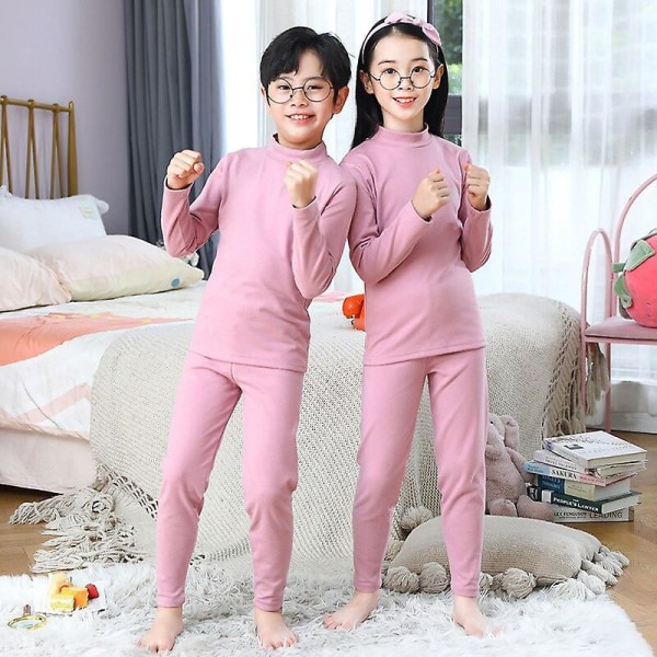 Children's Thermal Underwear Set Autumn And Winter Thick Boy And Girls Traceless New Baby Autumn Clothes Warm Soft Sleep Wear