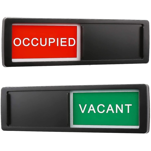 Open Closed Sign, Open Signs Privacy Slide Door Sign Indicator Black-vacant occupied sign