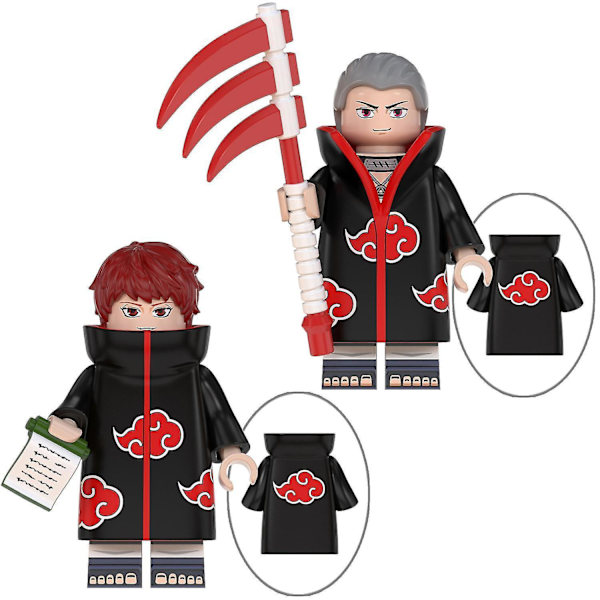 Ninja Mini Figurer Sett 8 Pakke Leker for Barn Actionfigur Anime Helter Mini Figur Bursdagsfest Gaver For Voksne Og Barn Gutter Jenter